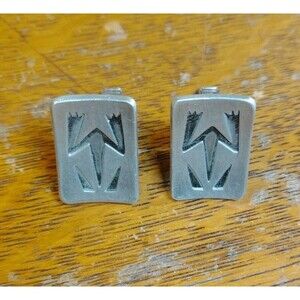 Vintage Jorgen Jensen Signed Mid Century Moder Denmark Pewter Cufflinks No. 169